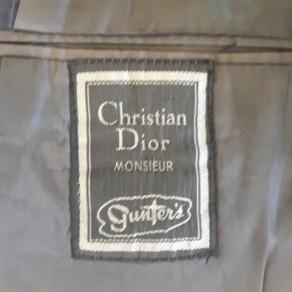 Christian dior vtg union made USA pinstripe coat jacket sz 44 - Picture 4 of 8